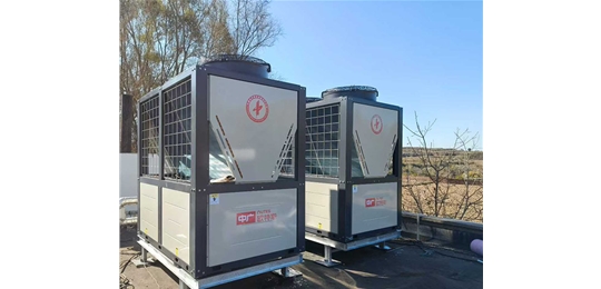 長治市襄垣縣治超站2臺中廣歐特斯185兩聯供機組及百余臺落地風盤施工完畢