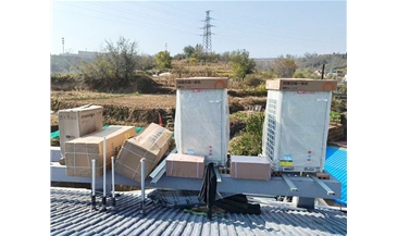 陽泉市河下村別墅采用中廣歐特斯空氣能供暖、制冷、熱水及風機盤管