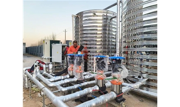 太原市小店區(qū)北格福萊瑞達(dá)宿舍樓中廣歐特斯空氣能熱水工程